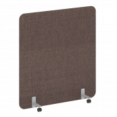 R-line soft Перегородка на металлических опорах, на роликах AP.R-140-150 Romeo 04/Серый металл 1400*18*1500