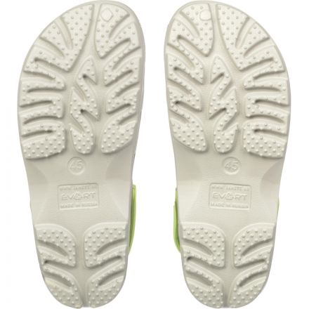 Сабо мужские Ола, дымчато-серый/салатовый р.45