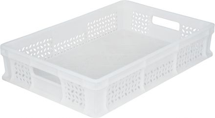 Ящик 600х400х120 мороз. перфорированный, с ручками натуральный Ящик 600х400х120 мороз. перфорированный, с ручками натуральный