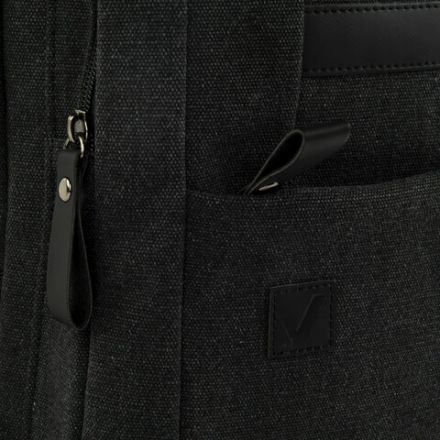 Рюкзак BRAUBERG DELTA универсальный, 2 отделения, холщовый, "Pulse", темно-серый, 44х30х14 см, 225296