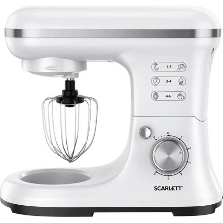 Миксер SCARLETT SC-SM10S50, планетарный, 1400Вт, белый Миксер SCARLETT SC-SM10S50, планетарный, 1400Вт, белый