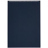 Блокнот Альт Офис А4 60 листов синий в клетку на спирали (200х290 мм)