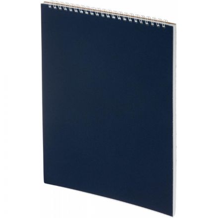 Блокнот Альт Офис А4 60 листов синий в клетку на спирали (200х290 мм)