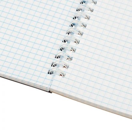 Блокнот Альт Офис А4 60 листов синий в клетку на спирали (200х290 мм)