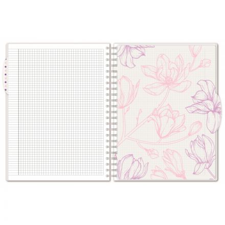 Бизнес-тетрадь А4,140л,кл,спир.пласт Attache Selection Flower Dreams 876751