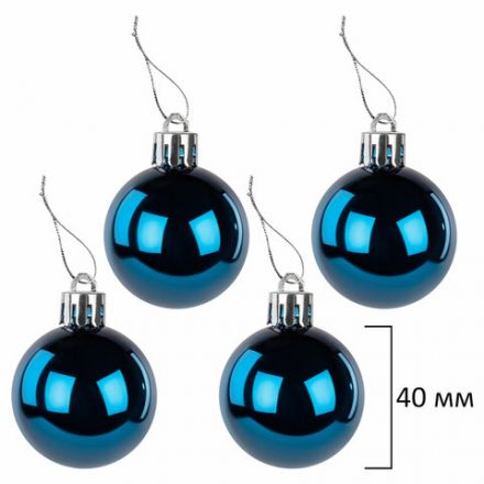 Шары ёлочные НАБОР 56 предметов, "Polar Light", бирюзовый/золото, пластик, ЗОЛОТАЯ СКАЗКА, 592175