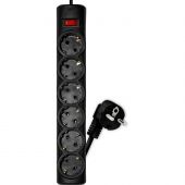 Сетевой фильтр PROGIX PG647 6р/5м/3,5кВТ/16А заземление, черный,КГ-ХЛ 3х1.5