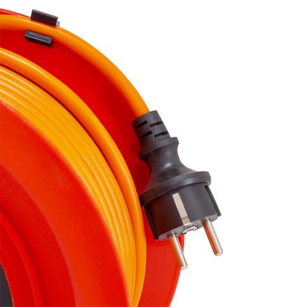 Удлинитель КОМУС ПВС 3х0,75кв.мм. 30м 10А 4 гнезда с/з.,без/загл,IP20,оранж
