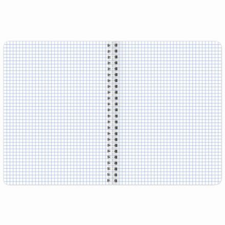 Тетрадь А5 120 л. BRAUBERG, гребень, клетка, глянцевая ламинация, "Color" (микс в спайке), 404447