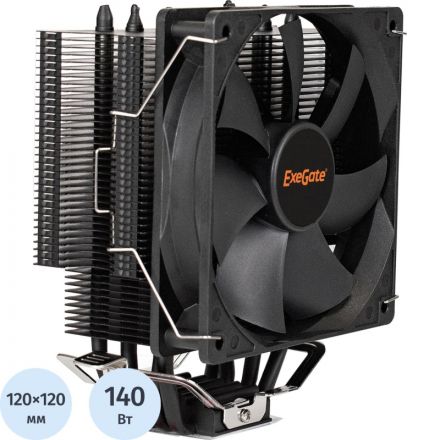 Кулер ExeGate Dark Magic EXX400-PWM, all sockets,140W,120мм (EX286299RUS)