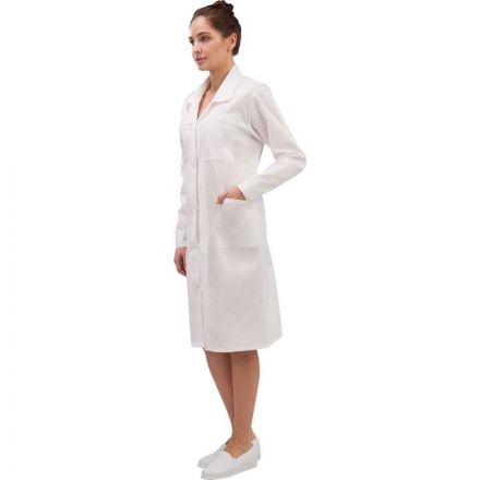 Халат рабочий женский у02-ХЛ белый (р.40-42) 17076 СПб