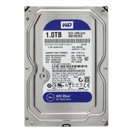 Жесткий диск WD Original SATA 1Tb WD10EZEX Caviar Blue (7200rpm) 64Mb 3.5 Жесткий диск WD Original SATA 1Tb WD10EZEX Caviar Blue (7200rpm) 64Mb 3.5