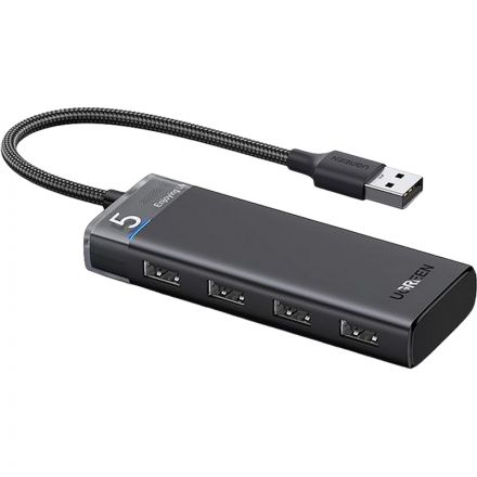 Разветвитель USB UGREEN CM653 (15548) 4-Port USB-A Hub, черный