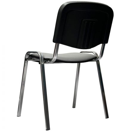 Стул КО_EChair Rio(ИЗО) искожа серая мат.тисненная 503, каркас под хром Стул КО_EChair Rio(ИЗО) искожа серая мат.тисненная 503, каркас под хром