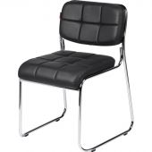 Стул BN_TQ_Стул Echair-803 VP к/з черный,без подл., хром