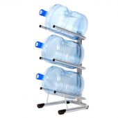 Стеллаж для воды Бридж-3 на 3 тары металлик 370x450x840 мм