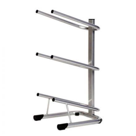 Стеллаж для воды Бридж-3 на 3 тары металлик 370x450x840 мм