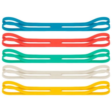 Резинки КРЕСТООБРАЗНЫЕ упаковочные, диаметр 160 мм, 25 шт., цветные, каучук, BRAUBERG, 440195