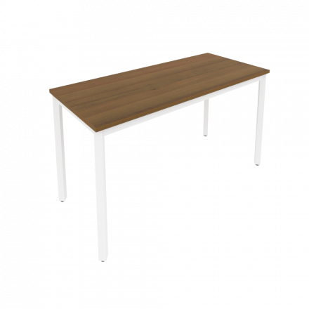 Slim Стол письменный на металлокаркасе С.СП-5.1 Орех/Белый металл 1380*600*750