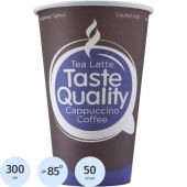 Стакан одноразовый бум. HB80-360 Taste Quality ВЕНДИНГ 300 мл,d=80,50шт/уп