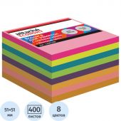 Стикеры Attache Economy с клеев.краем 51x51 мм, 400 лист, 8 неоновых цв Стикеры Attache Economy с клеев.краем 51x51 мм, 400 лист, 8 неоновых цв