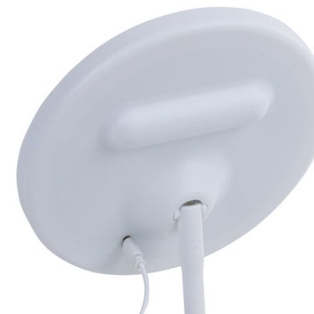 Зеркало настольное с LED-подсветкой для макияжа, диаметр 17 см, 3 режима свечения, аккумулятор 1200 mAh, цвет белый, WBZ (ВБЗ), 609330 Зеркало настольное с LED-подсветкой для макияжа, диаметр 17 см, 3 режима свечения, аккумулятор 1200 mAh, цвет белый, WBZ (ВБЗ), 609330