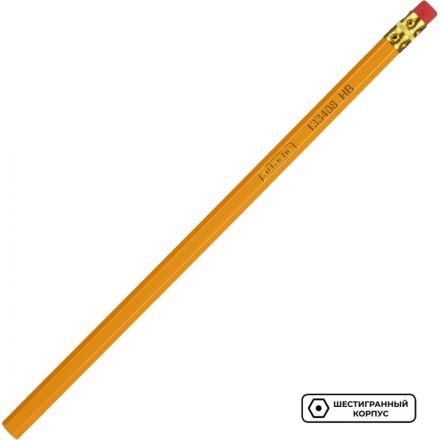 Карандаш чернографитный Attache HB незаточенный с ластиком Карандаш чернографитный Attache HB незаточенный с ластиком