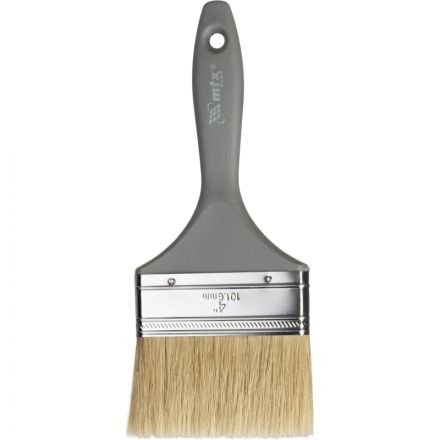 Кисть плоская 100 мм (4) натуральная щетина пластик. ручка Евро MTX 83067