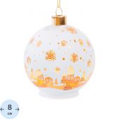 Игрушка Украшение НГ подвесное со светодиодной подсветкой 8x9x8см.95547