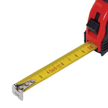 Рулетка измерительная 3 м х 16 мм, обрезиненный корпус, 3 фиксатора, RABBITEX (РАББИТЕКС) Professional, 671356