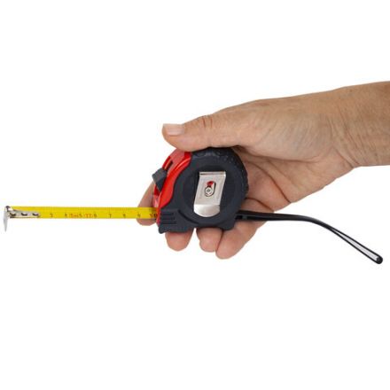 Рулетка измерительная 3 м х 16 мм, обрезиненный корпус, 3 фиксатора, RABBITEX (РАББИТЕКС) Professional, 671356