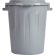 Бак для отходов 60л пластик, серый с крышкой_СПБ