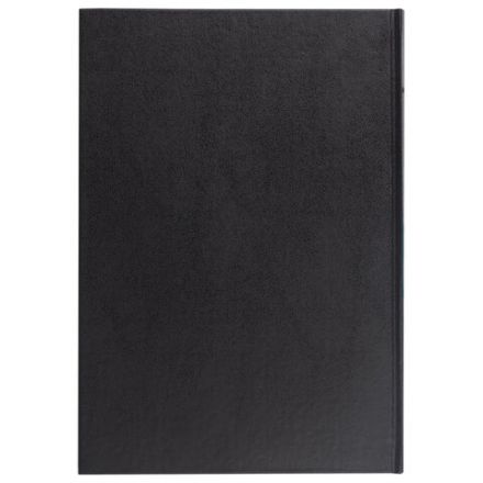 Книга учета 144 л., клетка, твердая, бумвинил, офсет, наклейка, А4 200х290 мм, BRAUBERG, черный,130225