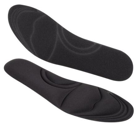 Стельки для обуви с ЭФФЕКТОМ ПАМЯТИ, материал MEMORY FOAM, размер RU 39-44 / EU 40-45, с линиями выреза, SHEGRA (ШЕГРА), 700745