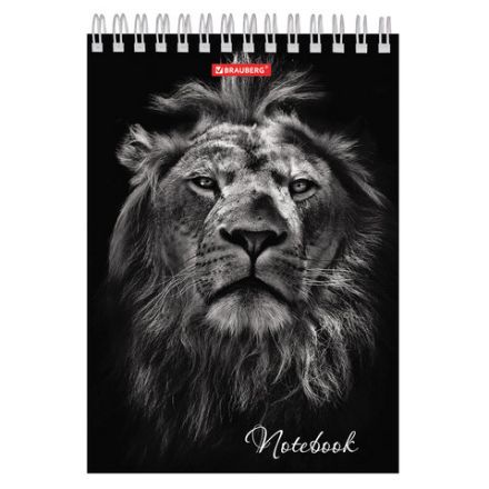 Блокнот А5 146х205 мм, 60 л., гребень, картон, жесткая подложка, клетка, BRAUBERG, "Животные", 129810 Блокнот А5 146х205 мм, 60 л., гребень, картон, жесткая подложка, клетка, BRAUBERG, "Животные", 129810