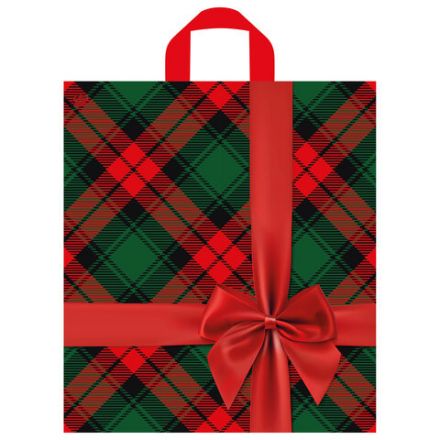 Пакет с петлевой ручкой ПВД, 44х40 см, "Бантик на красном", 75 мкм, н00232644 Пакет с петлевой ручкой ПВД, 44х40 см, "Бантик на красном", 75 мкм, н00232644