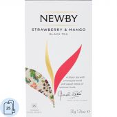 Чай Newby Finest Blend черный с манго и клубникой 25 пакетиков