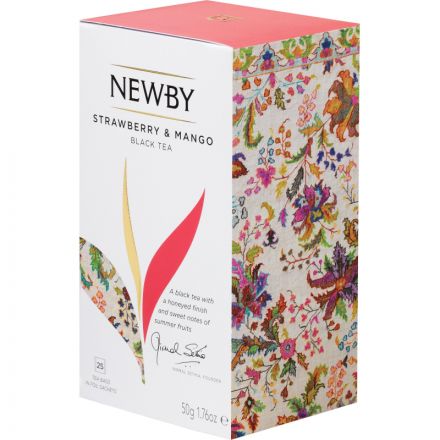 Чай Newby Finest Blend черный с манго и клубникой 25 пакетиков Чай Newby Finest Blend черный с манго и клубникой 25 пакетиков