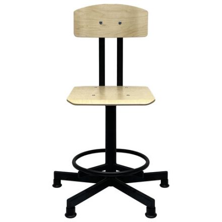 Стул кресло кассира, швеи, ресепшен РС37/РС67ЛФ, на винте, без подлокотников, фанера