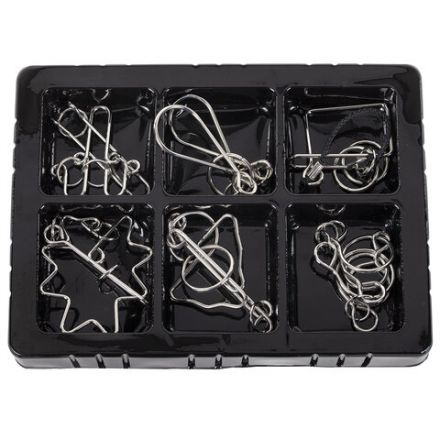 Головоломки металлические большие ЗОЛОТАЯ СКАЗКА, набор 6 штук, HIGH level, 664927