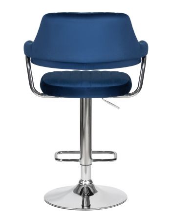 Стул барный DOBRIN CHARLY, синий велюр (MJ9-117)