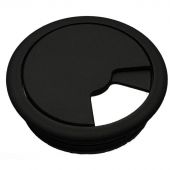 Заглушка кабель-канала Н-ЗЭЧф круглая D60 черная