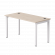 Стол прямой Everprof EVO на металлокаркасе 1380х670х755 мм Дуб Соната/Белый