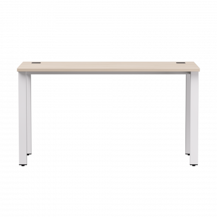 Стол прямой Everprof EVO на металлокаркасе 1380х670х755 мм Дуб Соната/Белый
