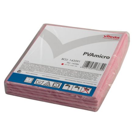 Салфетка VILEDA "ПВАмикро", КОМПЛЕКТ 5 шт., искусственная замша, красная, 35х38 см, 143591 Салфетка VILEDA "ПВАмикро", КОМПЛЕКТ 5 шт., искусственная замша, красная, 35х38 см, 143591