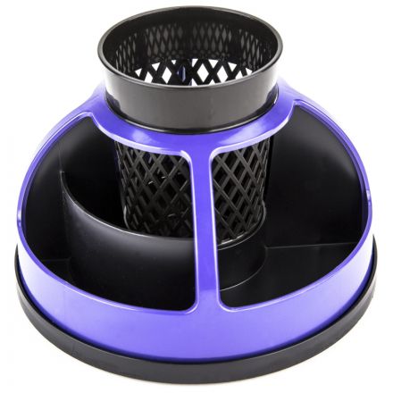 Подставка-органайзер д/канц.мелочей Attache вращ-ся 5 отделнгий фиолет/черн