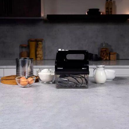 Миксер TIMBERK T-HM40S50, 700 Вт, 5 скоростей, 2 венчика, 2 крюка для теста, контейнер, черный Миксер TIMBERK T-HM40S50, 700 Вт, 5 скоростей, 2 венчика, 2 крюка для теста, контейнер, черный