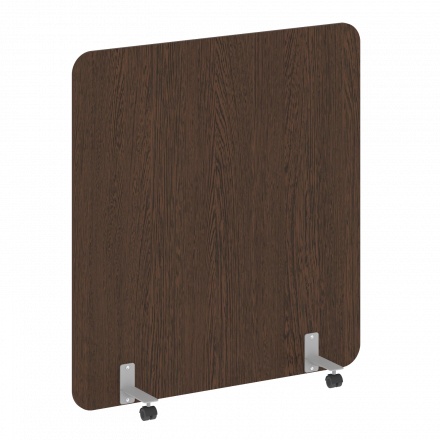 R-line Перегородка на металлических опорах, на роликах DP.R-140-150 Венге/Серый металл 1400*18*1500 R-line Перегородка на металлических опорах, на роликах DP.R-140-150 Венге/Серый металл 1400*18*1500