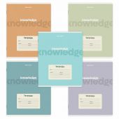 Тетрадь 24 л. BRAUBERG клетка, обложка картон, KNOWLEDGE, 107305