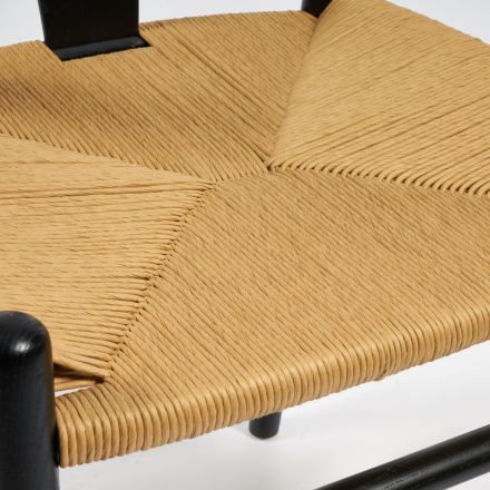 Стул WISHBONE (mod.CB2212) дерево вяз, 57*50.5*79.5, черный